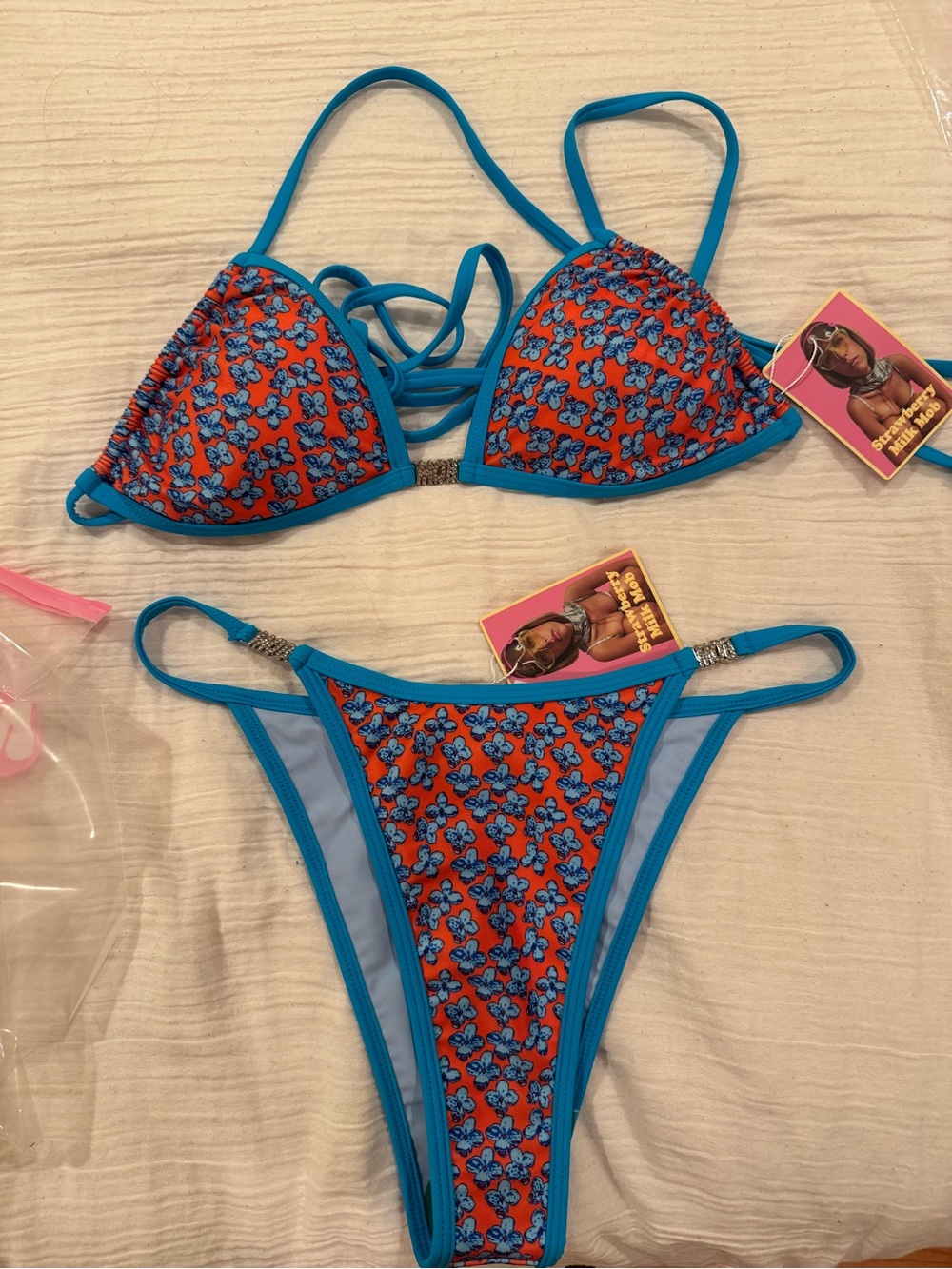 Strawberry Milk Mob Mustique Top and Bottom